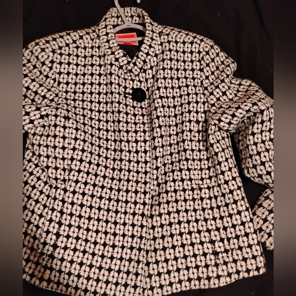 Isaac Mizrahi Black and White Women's Jacket